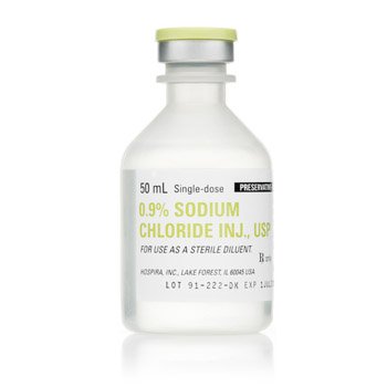 Sodium Chloride, Preservative Free 0.9% Solution .. .  .  